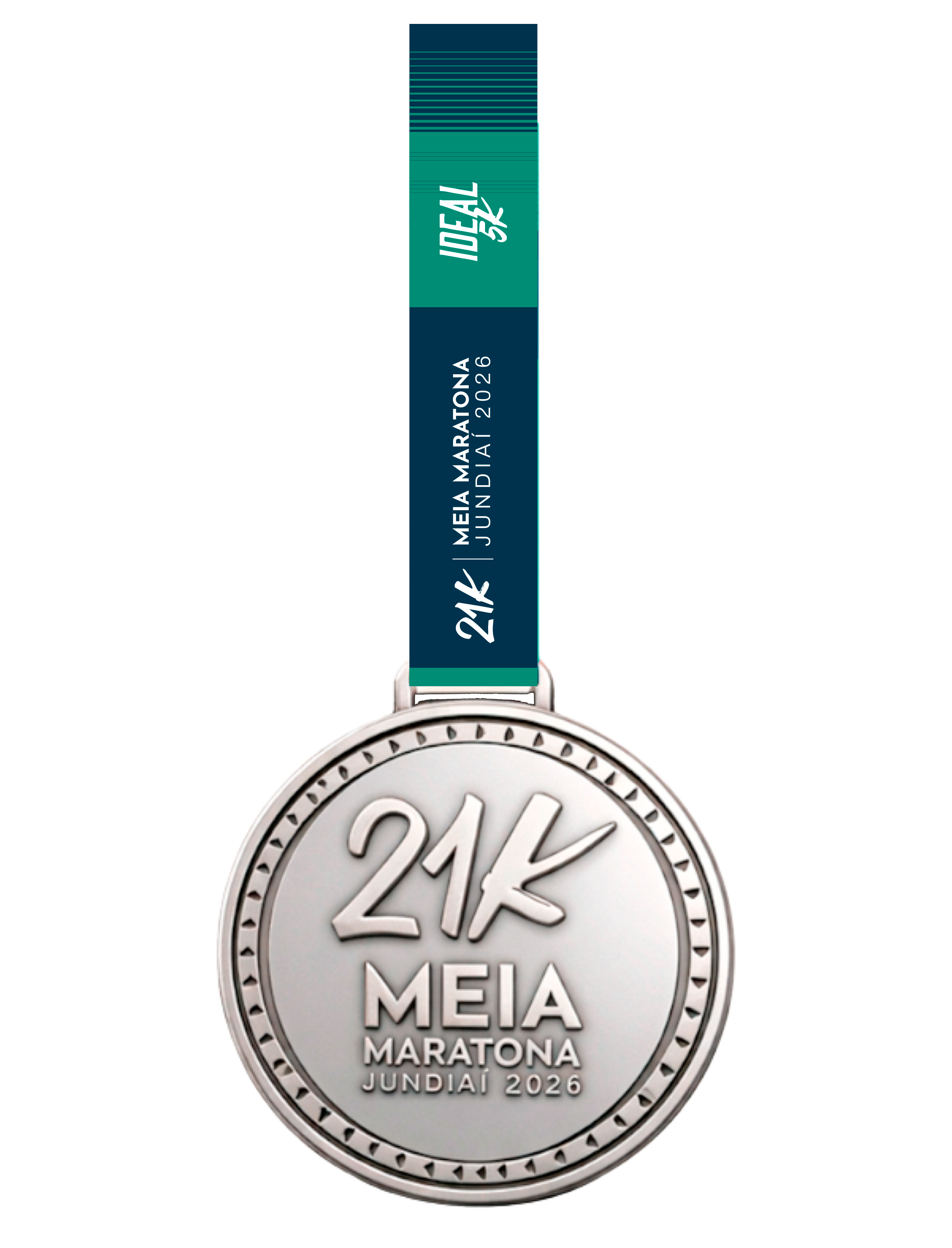 Medalha 21km — Meia Maratona de Jundia&iacute; 2026